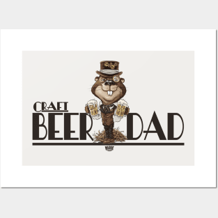 Craft Beer Beaver Dad Posters and Art